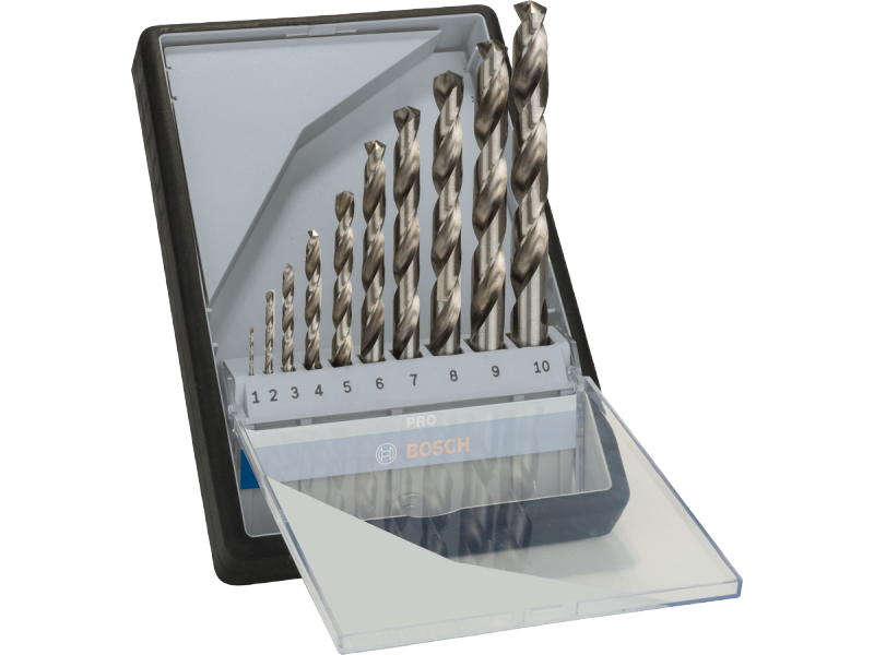 10-delni set svedrov HSS-G DIN 338 PRO Metal za kovino Bosch, 2607010535